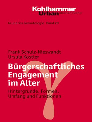 cover image of Bürgerschaftliches Engagement im Alter
